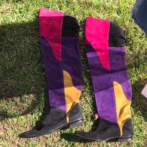 Vtg 90’s suede boots Sz 8.5